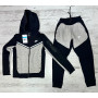 8308 Детски екип Tech Fleece черно сиво